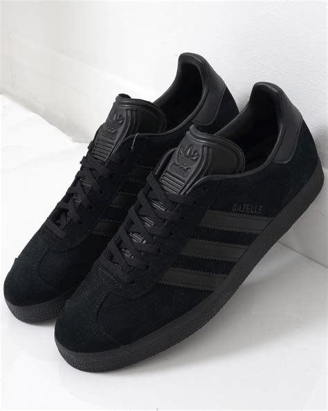 adidas black suede trainers.